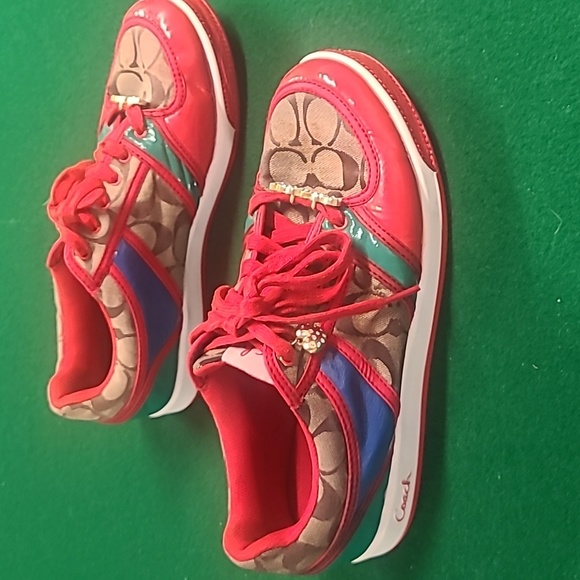 Coach Multicolored Sneakers Size 9 Medium - Picture 13 of 15
